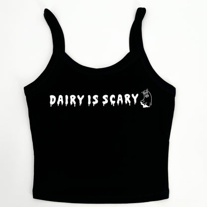 Dairy Is Scary Women's Cropped Scoop Neck Tank