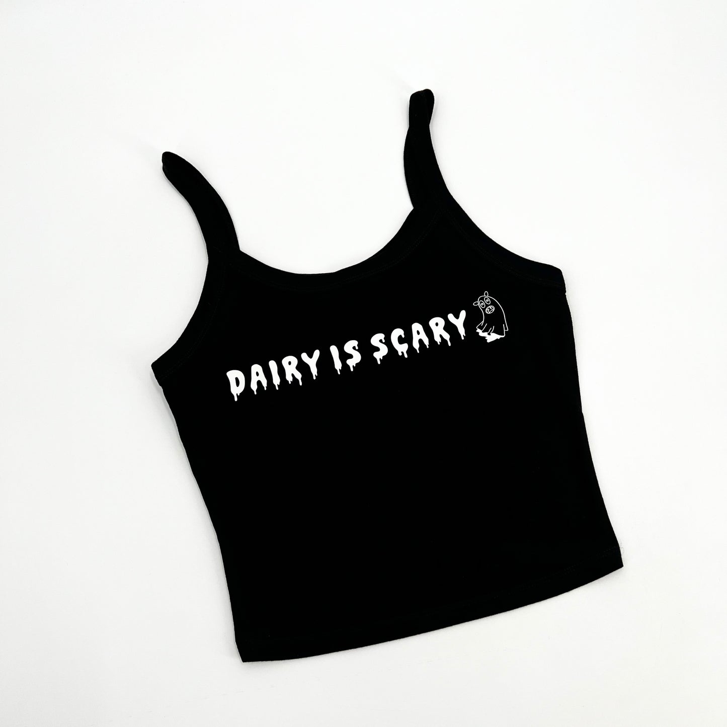 Dairy Is Scary Women's Cropped Scoop Neck Tank